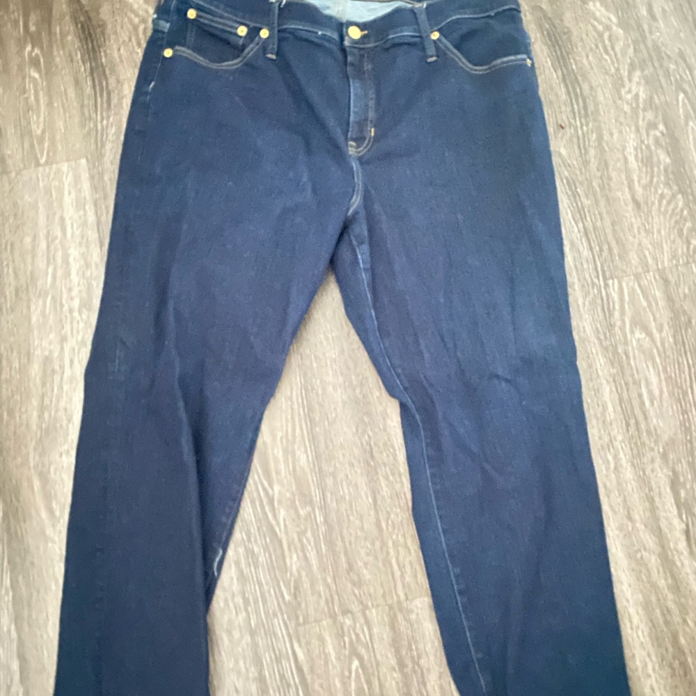 J. Crew Dark Blue Straight Leg Jeans